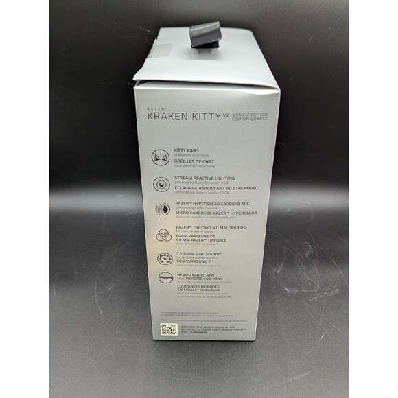 Razer Kraken Kitty V2 Pink Quartz Edition USB Gaming Headset RGB Kitty Ears New - Picture 4 of 6